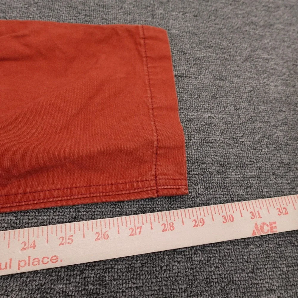 PrAna Pants Mens 34x29 Orange Slim Fit Organic Cotton Stretch Chino Casual